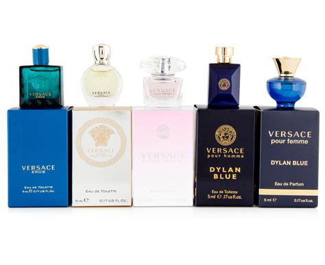 versace 3 mini perfumes|versace 5 piece mini set.